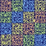 Fraktal labirent puzzle
